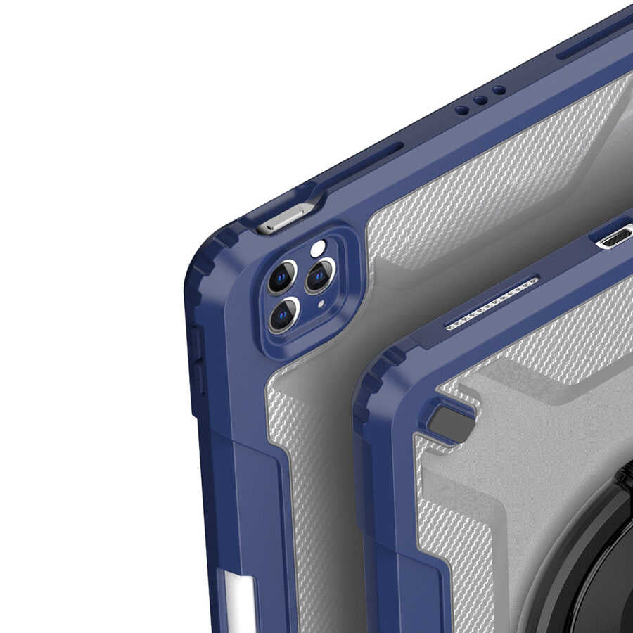 Wiwu Mecha iPad Pro 11 2020 (2.Nesil) Dönebilen Standlı Tablet Kılıfı - 7 Wiwu Mecha iPad Pro 11 2020 (2.Nesil) Dönebilen Standlı Tablet Kılıfı - 7